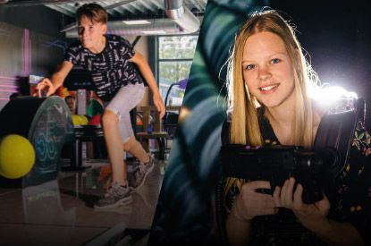 1 uur Bowlen & 1 spel Lasertag